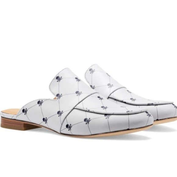 G/FORE Shoes - G/Fore Killer Skull & Ts Mules - Snow Leather Womens